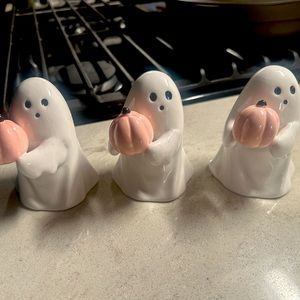 Target Bootiful Ceramic Ghost with Pink Pumpkin